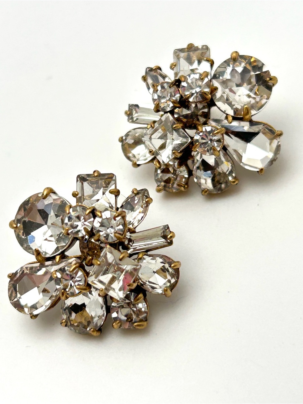J. Crew Crystal Cluster Earrings